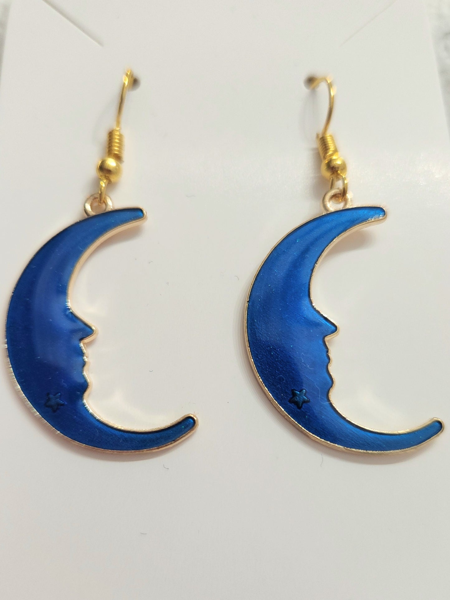 Moon Face Earrings