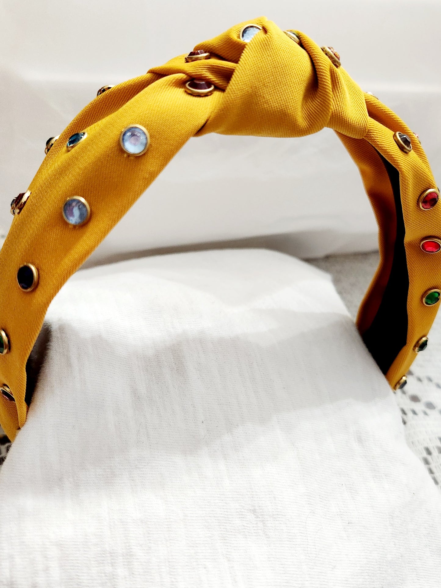 Mustard Colored Bling Headband