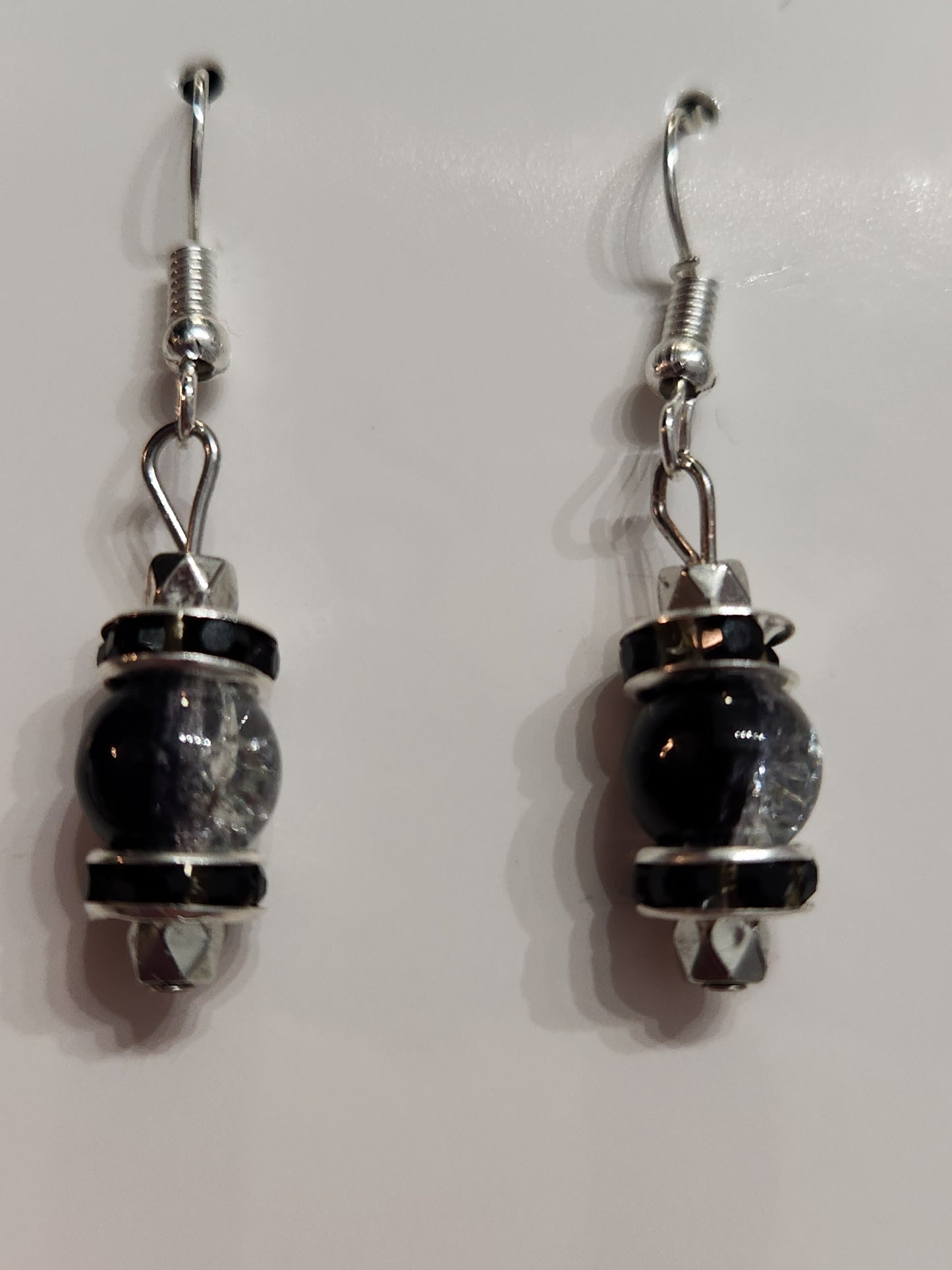 Black and clear crystal