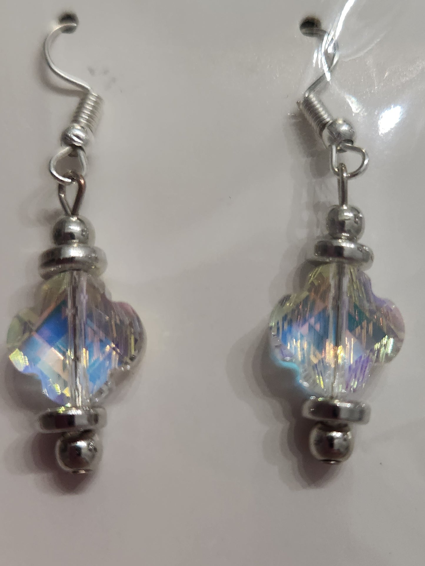 Crystal with Silver Earrings