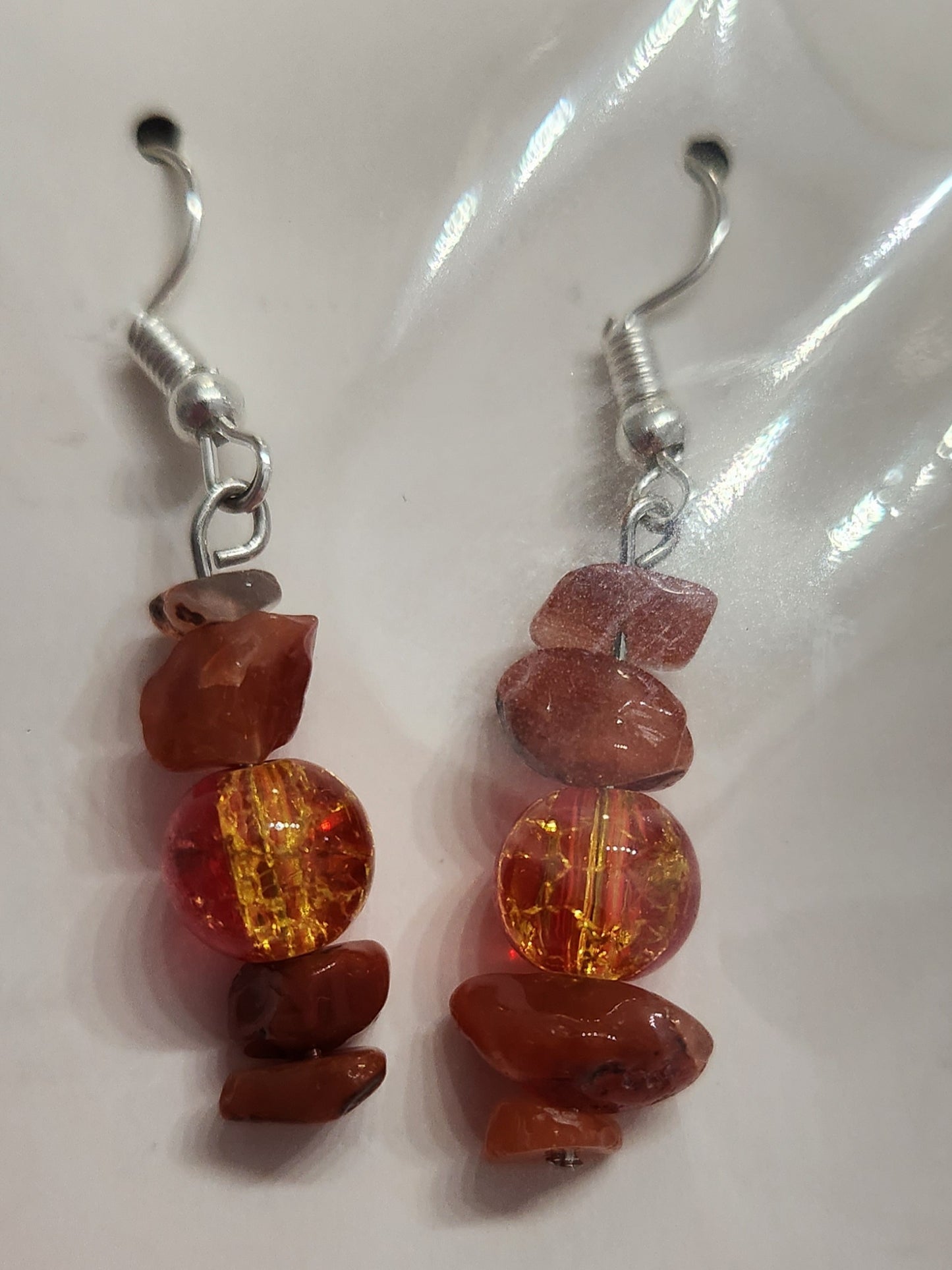 Lava Rocks and Lava Bead Earrings