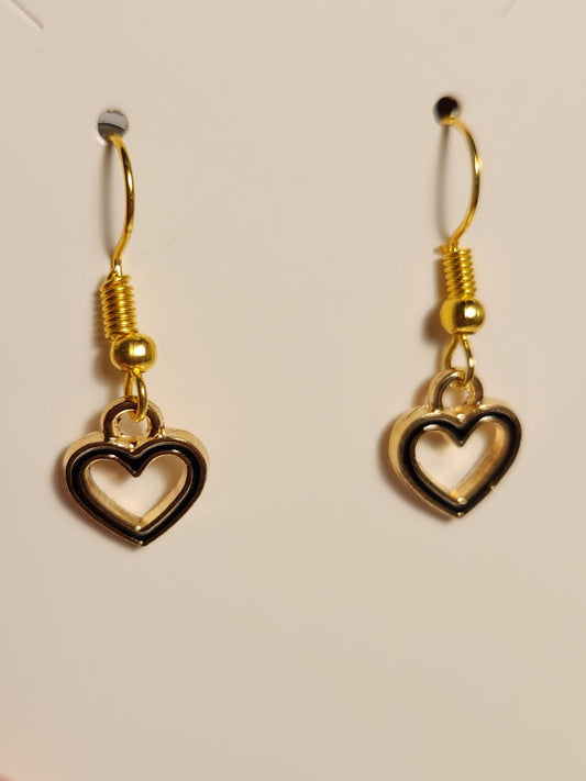 Black and Gold Colored Earrings