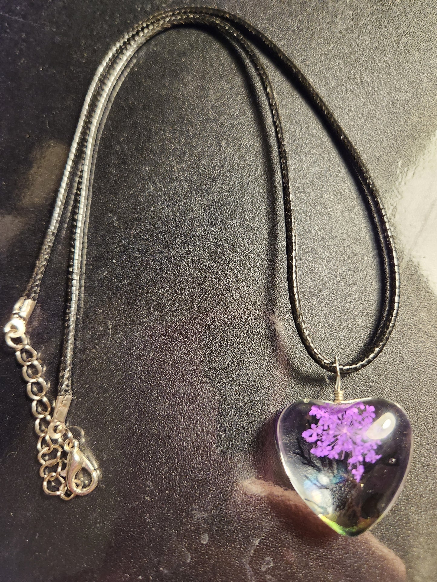 Purple Heart Tree Necklace