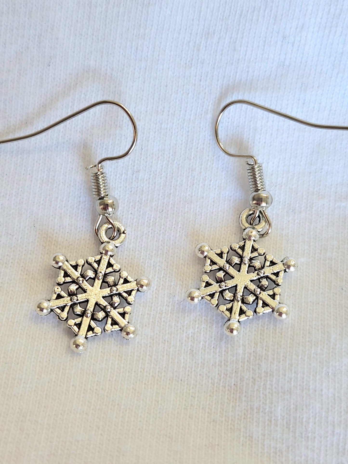 Silver Snowflake Earrings CLICK FOR MORE STYLES