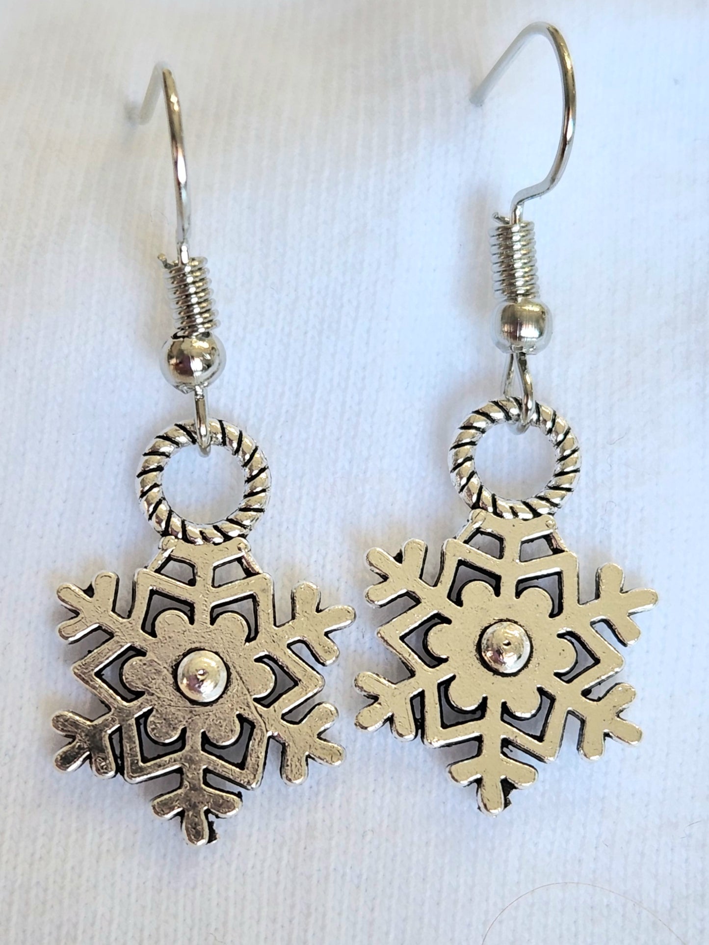 Silver Snowflake Earrings CLICK FOR MORE STYLES