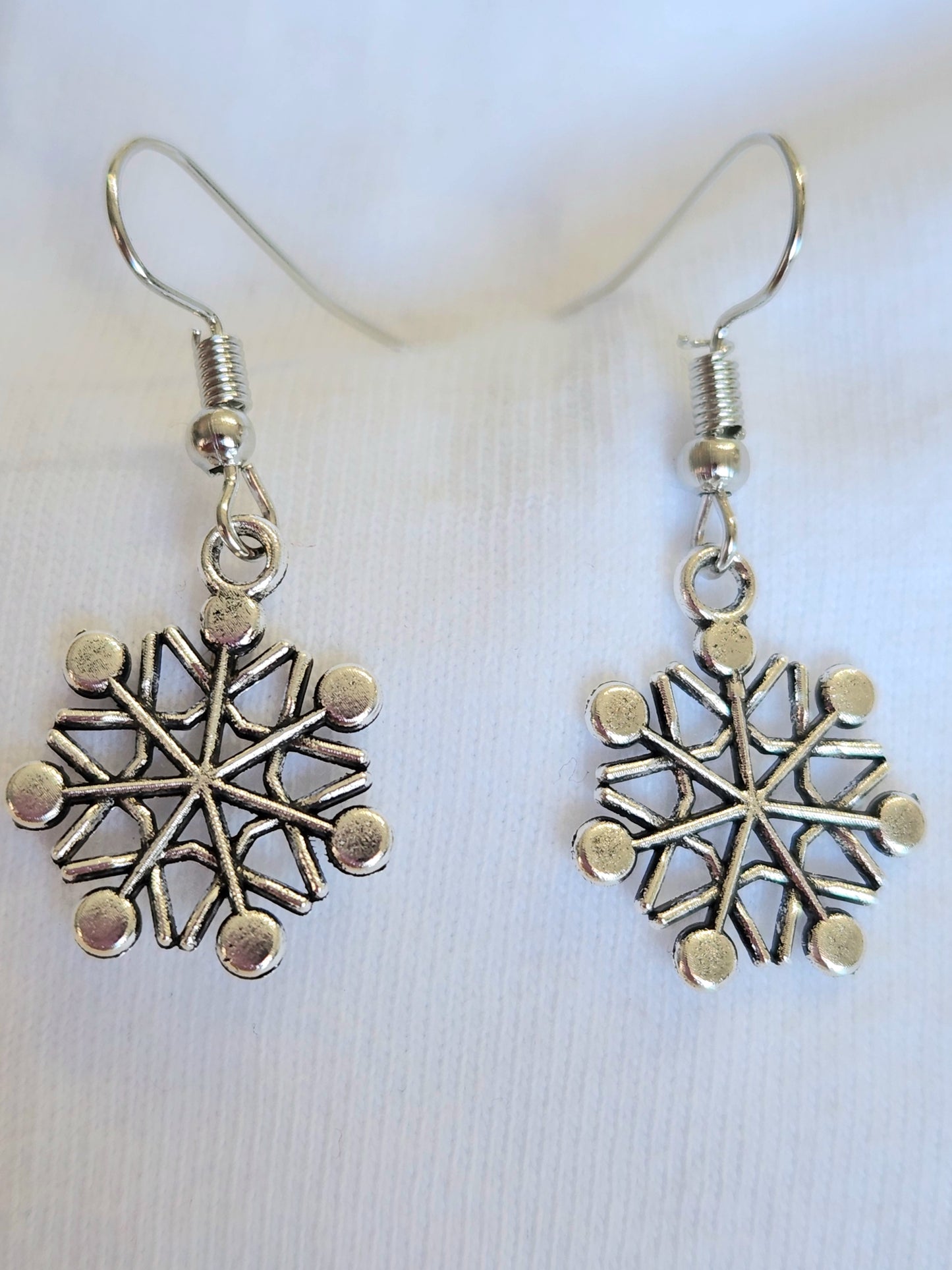 Silver Snowflake Earrings CLICK FOR MORE STYLES