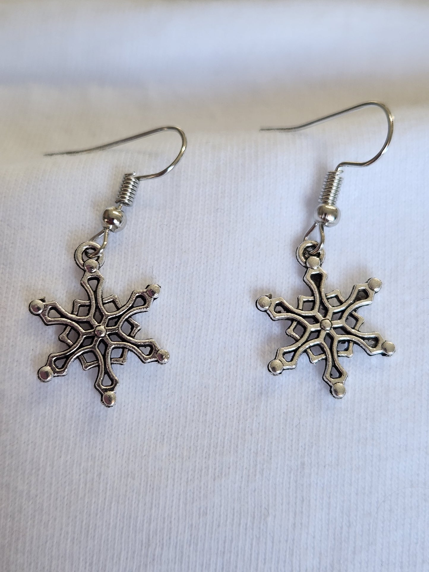 Silver Snowflake Earrings CLICK FOR MORE STYLES