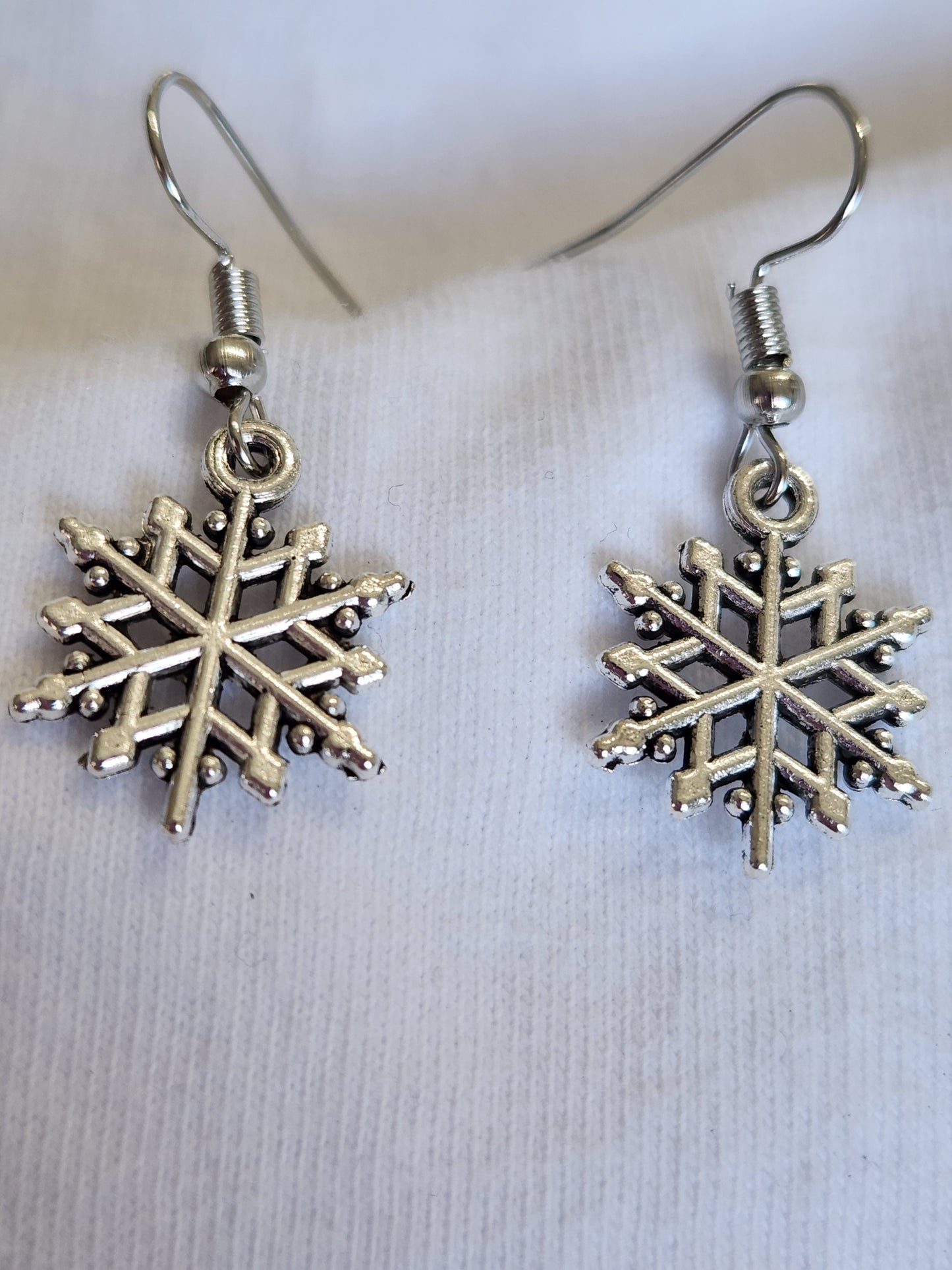 Silver Snowflake Earrings CLICK FOR MORE STYLES