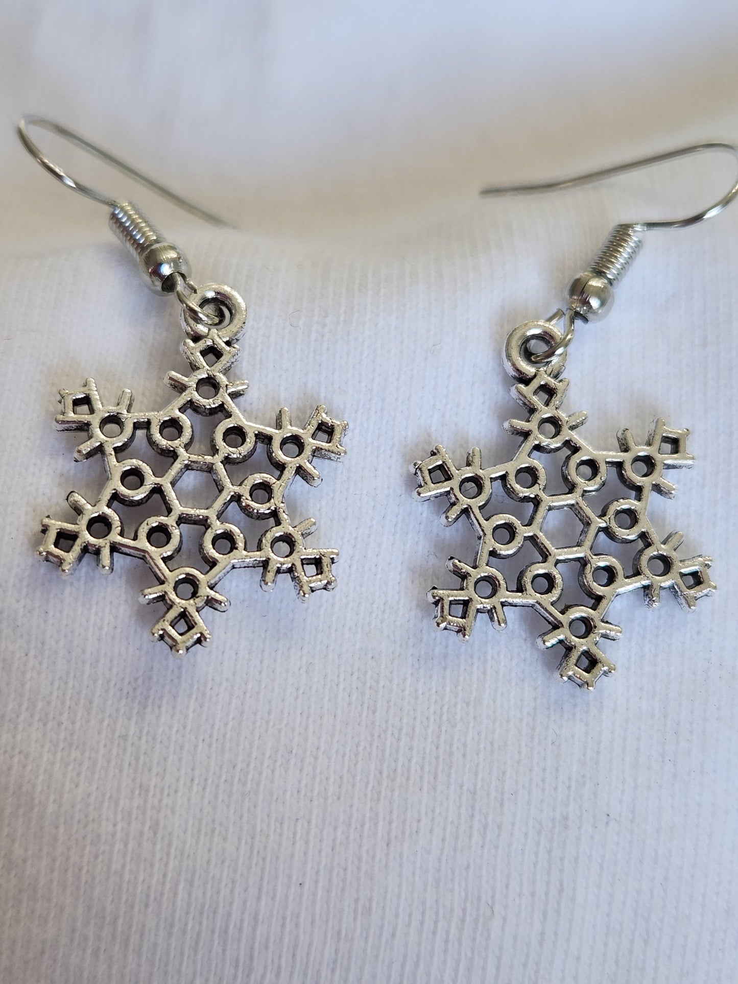 Silver Snowflake Earrings CLICK FOR MORE STYLES