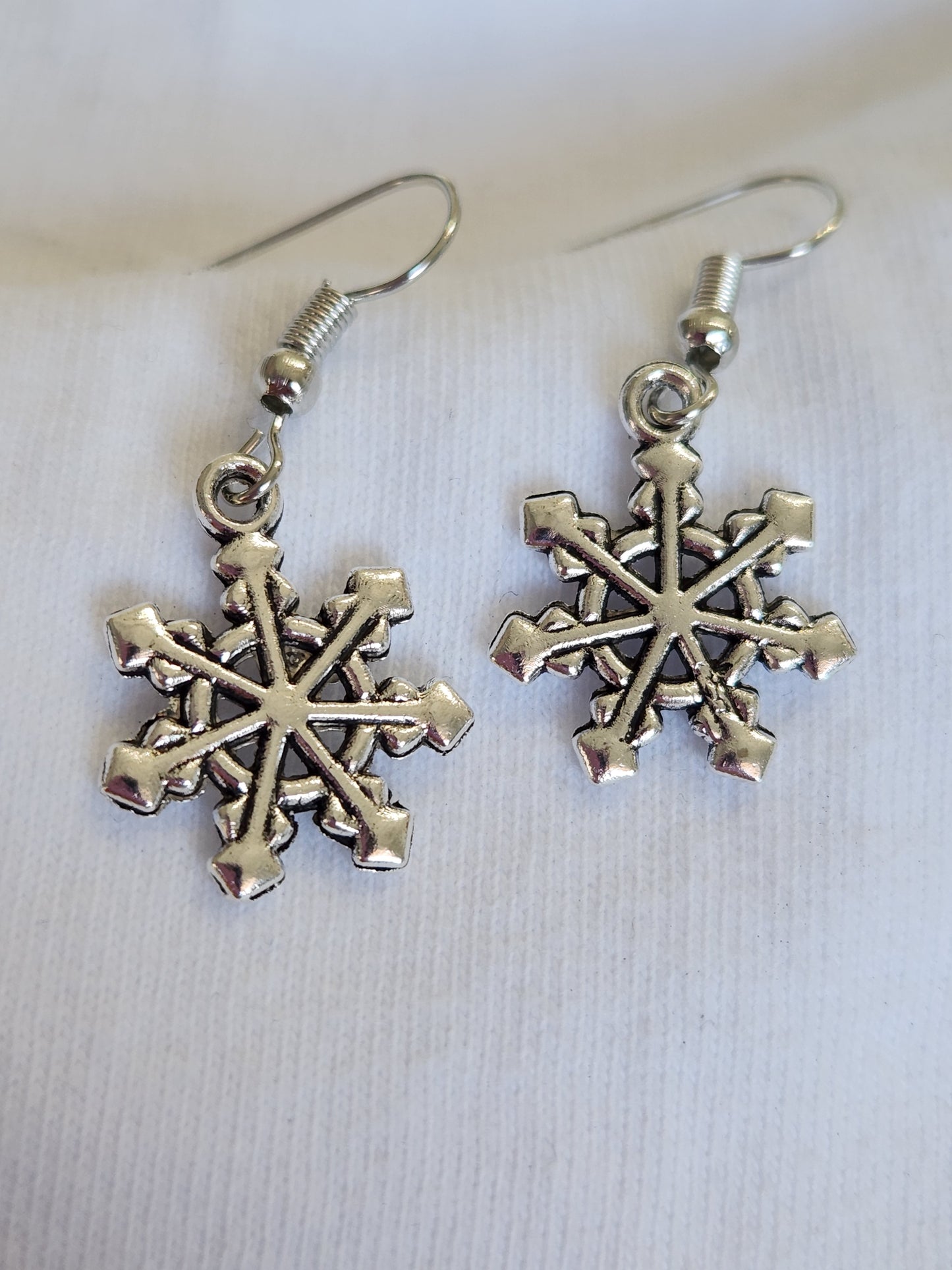 Silver Snowflake Earrings CLICK FOR MORE STYLES