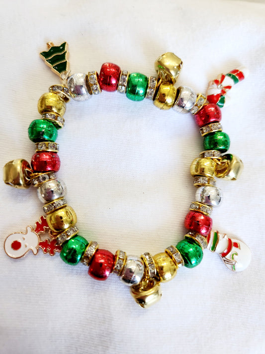 Christmas Charm Elastic Bracelet