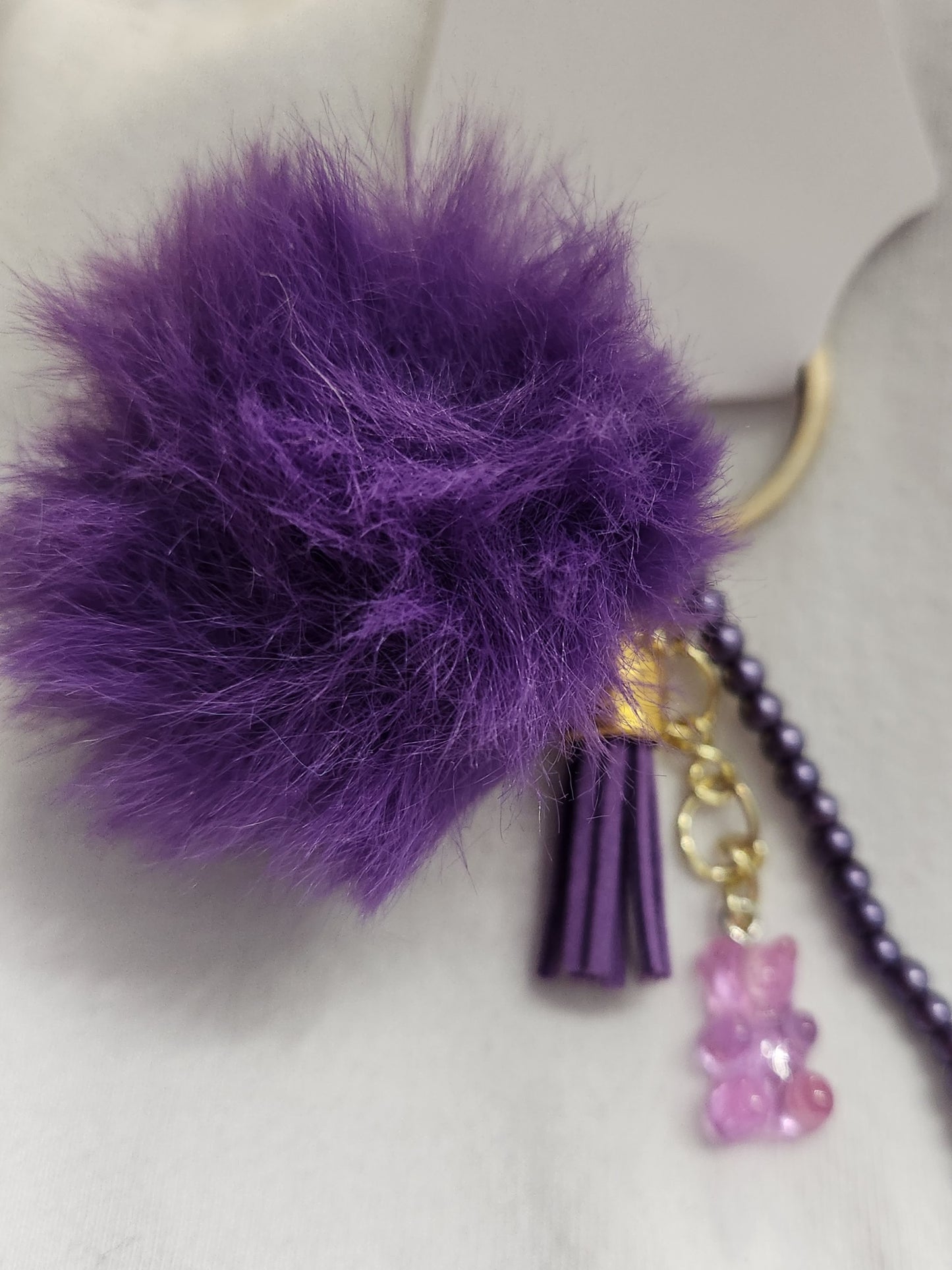 Purple Gummy Keychain