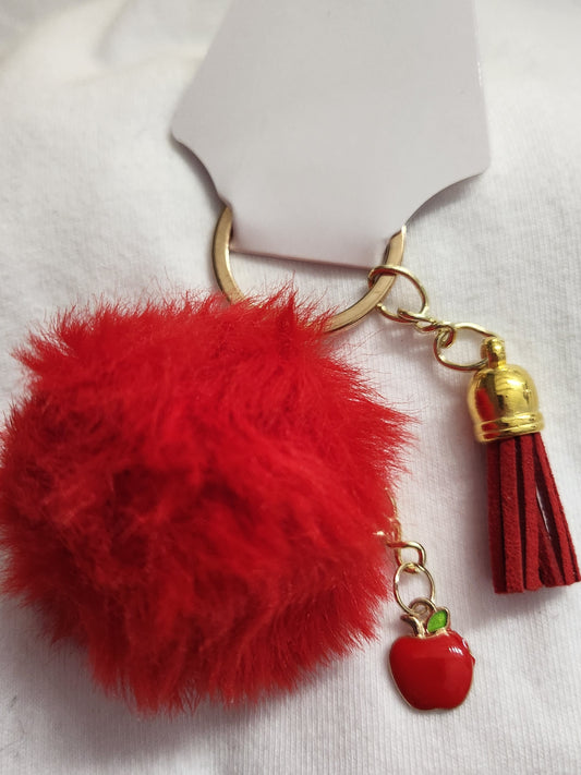 Red Apple Keychain