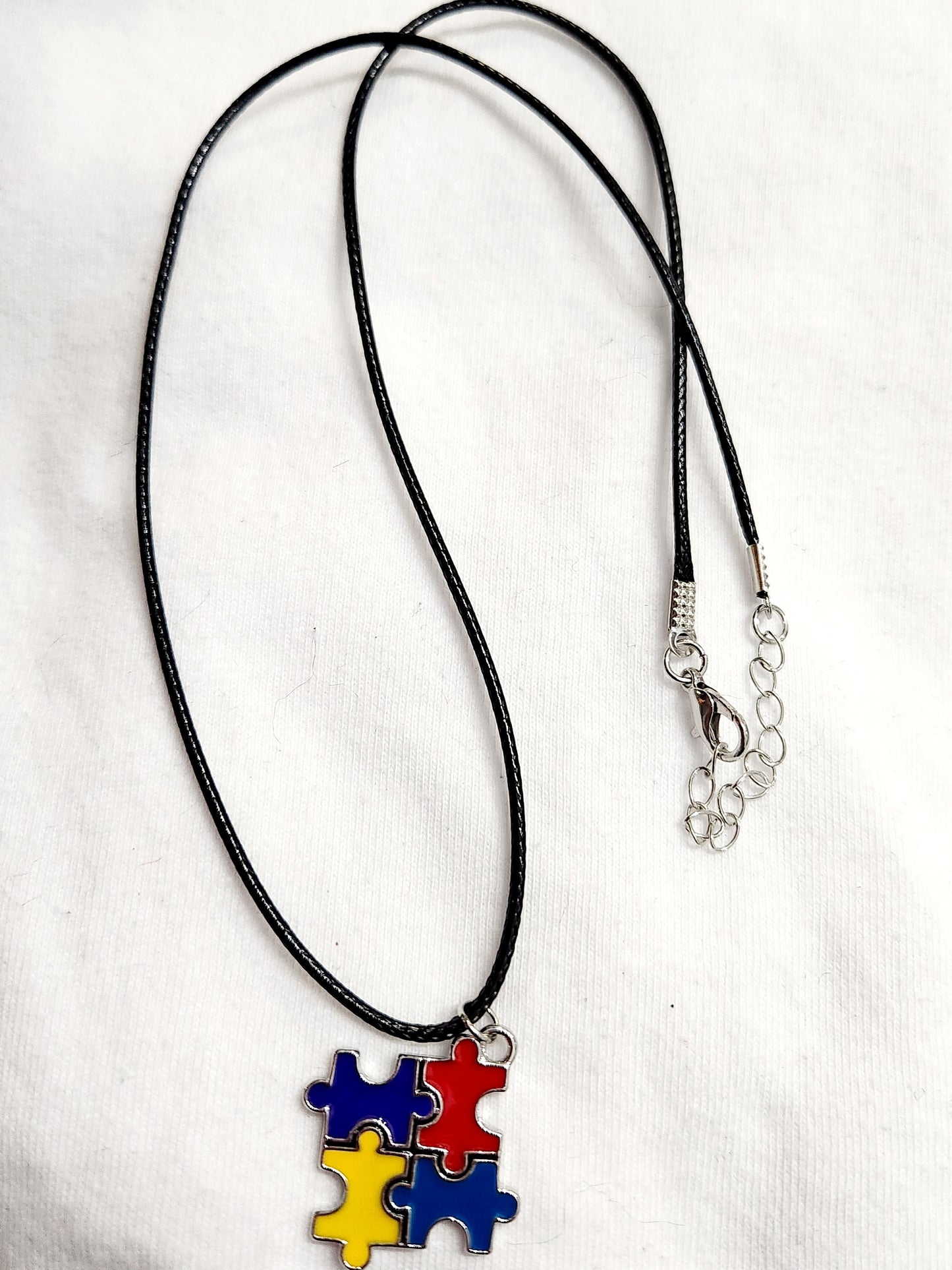 Autism Puzzle Pieces Necklace