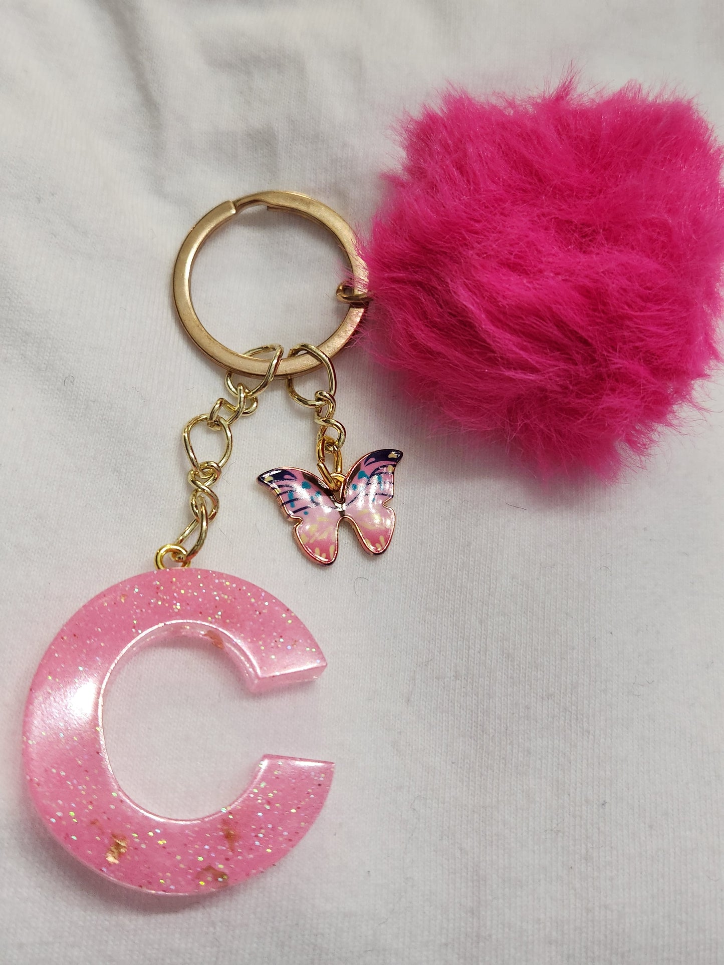 Resin Letter Keychains CLICK FOR MORE