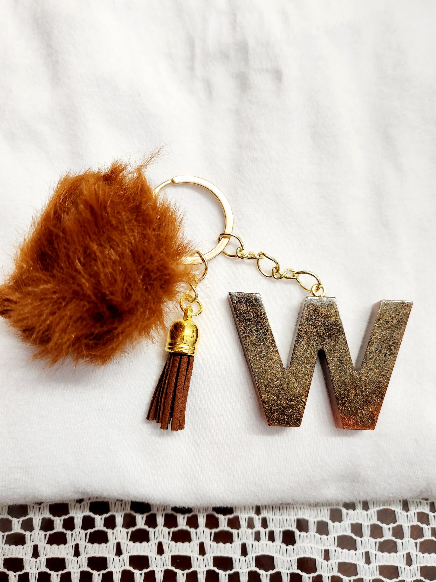 Resin Letter Keychains CLICK FOR MORE