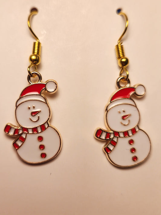 Snowman Earrings