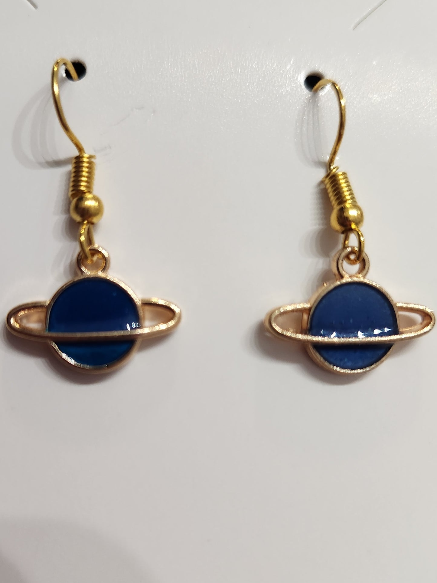 Blue planet earrings